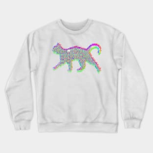 Glitch cat Crewneck Sweatshirt